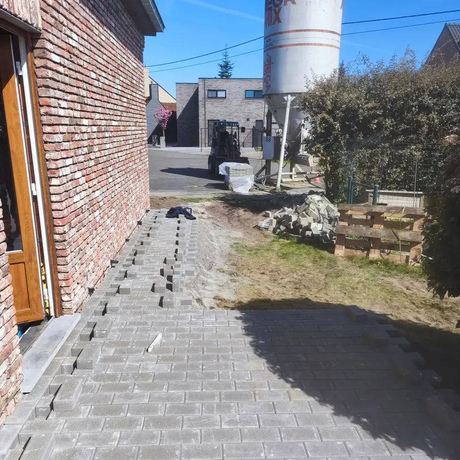 Oprit aanleg proces